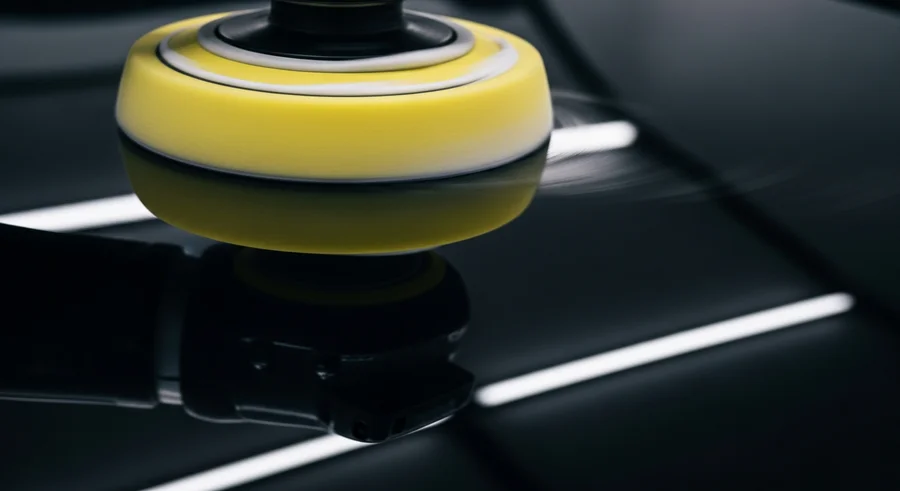 Paint correction close up
